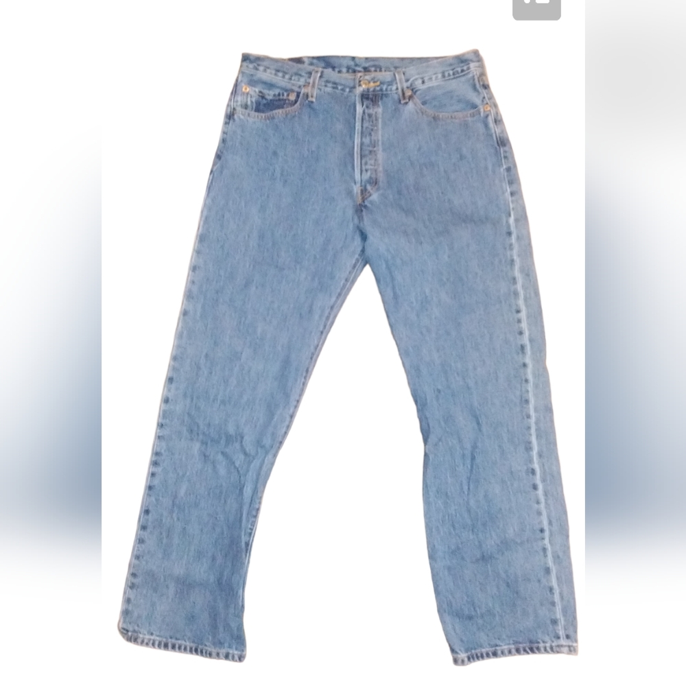 Vintage Levis 501 Jeans 36x30 Blue Button Fly 90s Y2K.